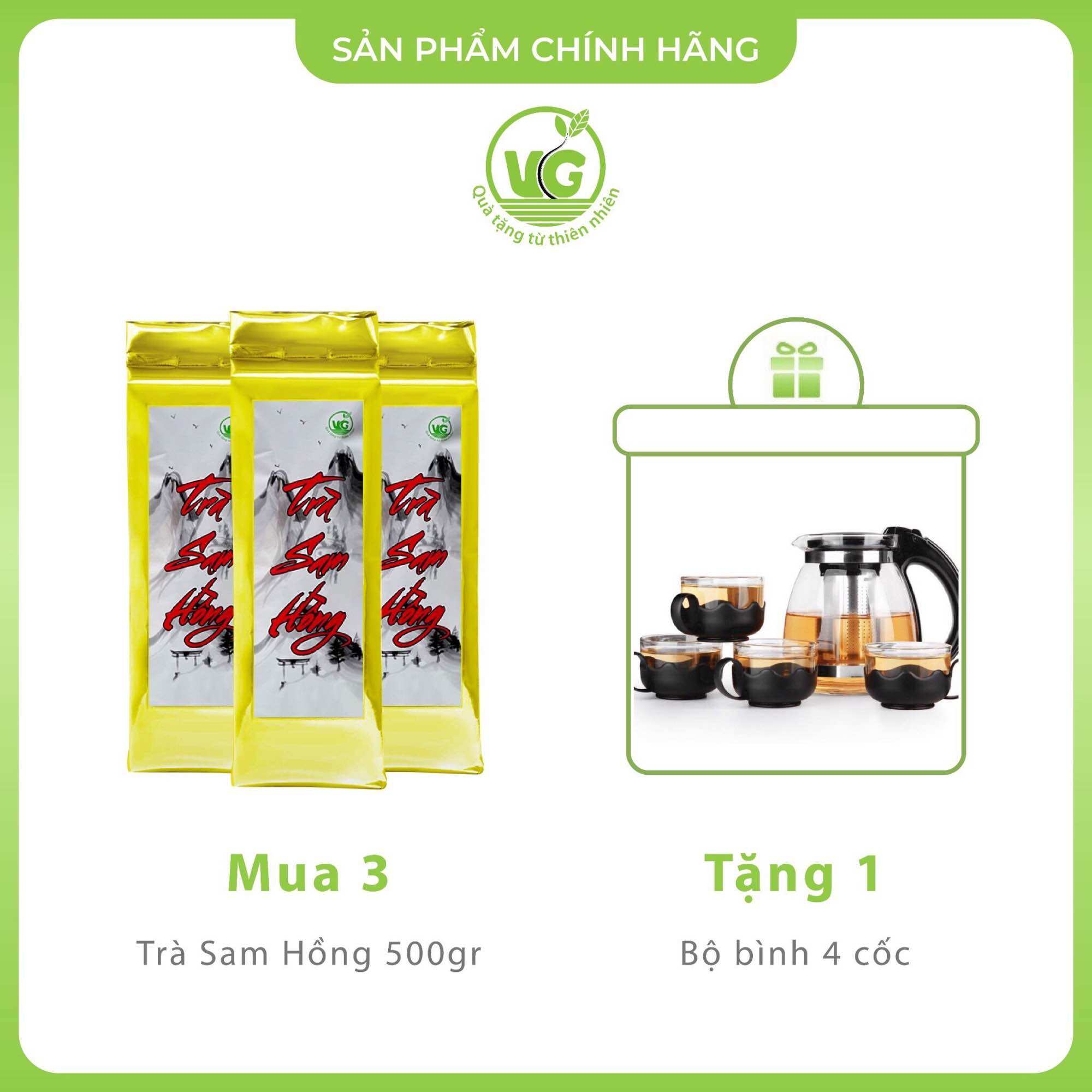 Trà sam hồng ngủ ngon thanh lọc mát gan