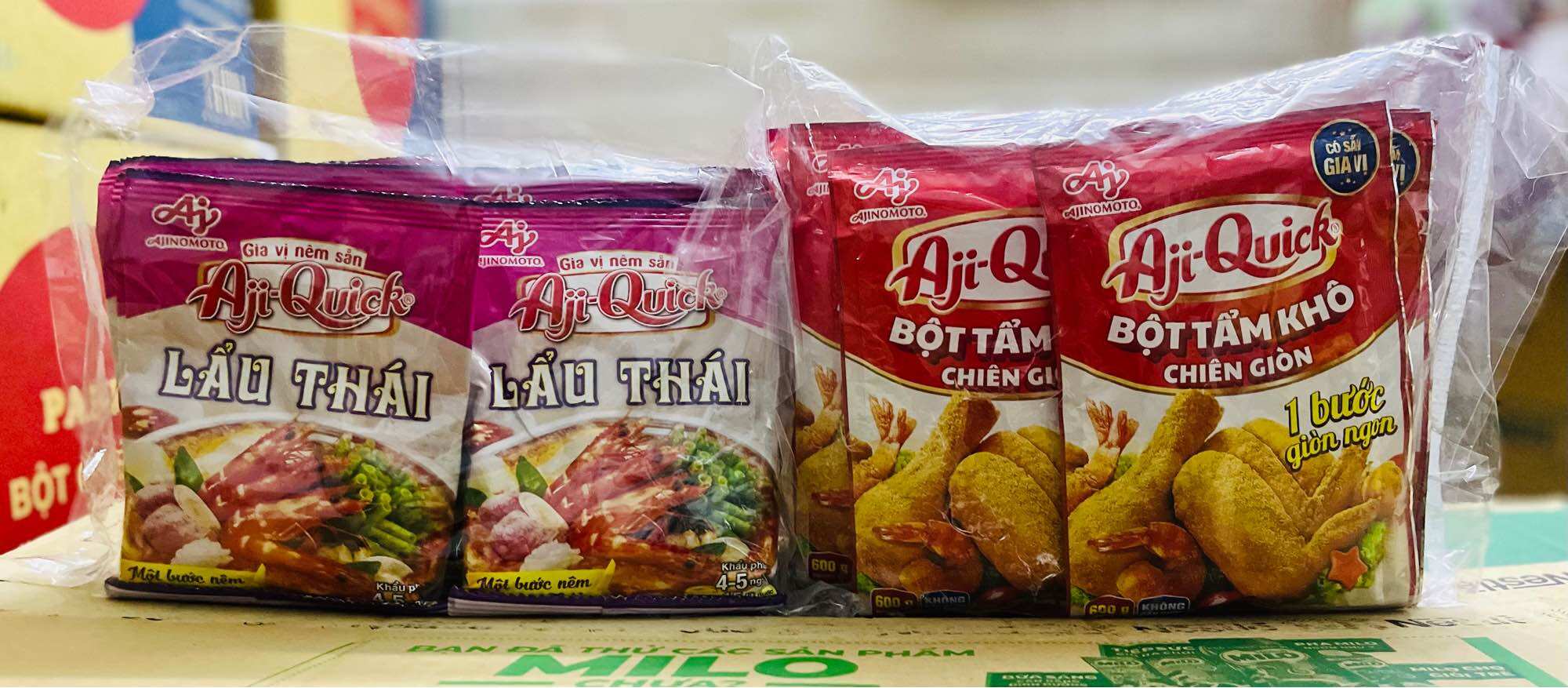 Bột tẩm khô chiên giòn/Bột lẩu thái Ajiquick gói