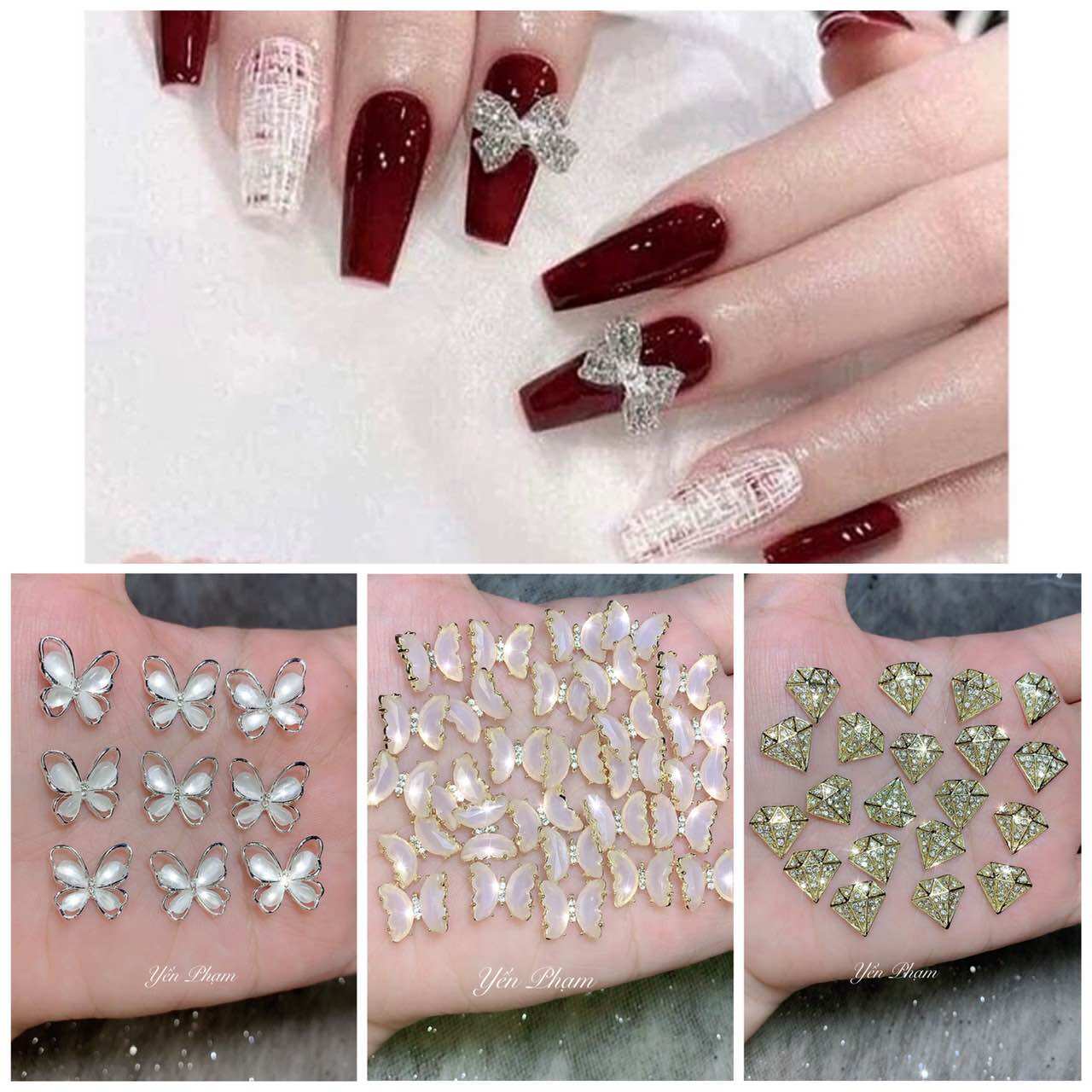 Charm kiểu siêu xinh trang trí móng tay