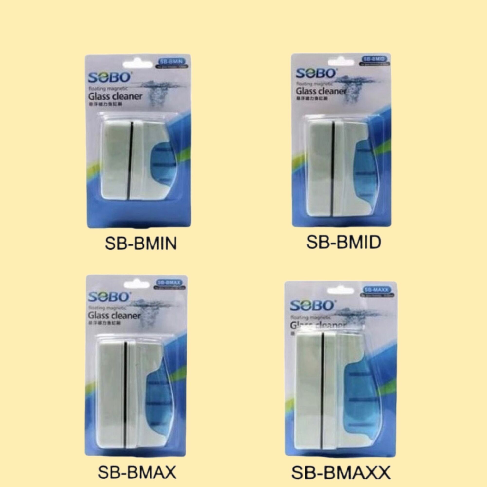 Hít chà hồ sobo - nam châm lau kích 4 kích cỡ