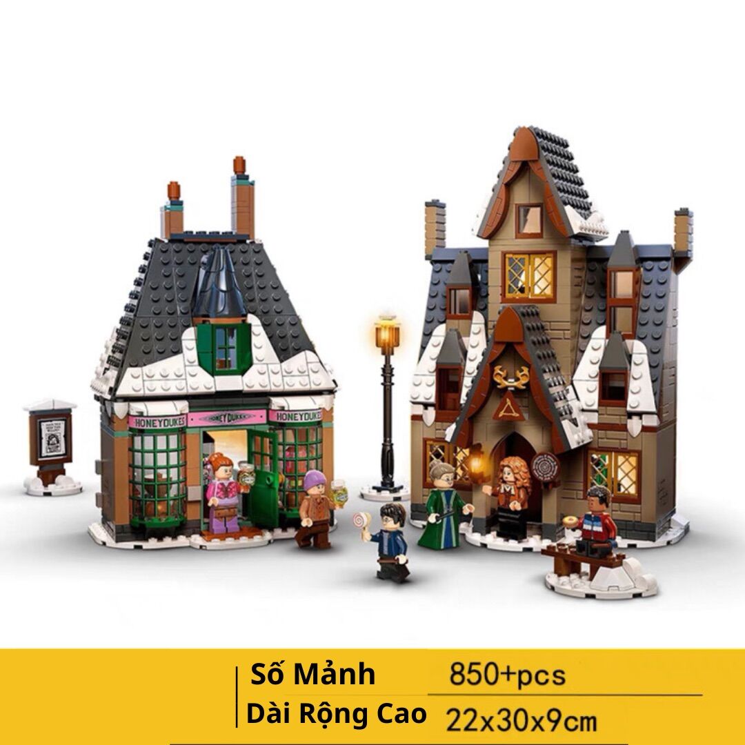 Đồ chơi xếp hình non lego Harry Potter 76388 X19070 Tham quan làng Hogsmeade trường học Hogwarts Castle