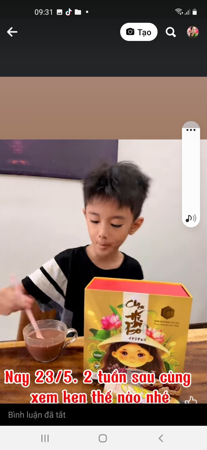 (Mau mới)Cacao tăng cân Choco Himiko hộp 20 gói