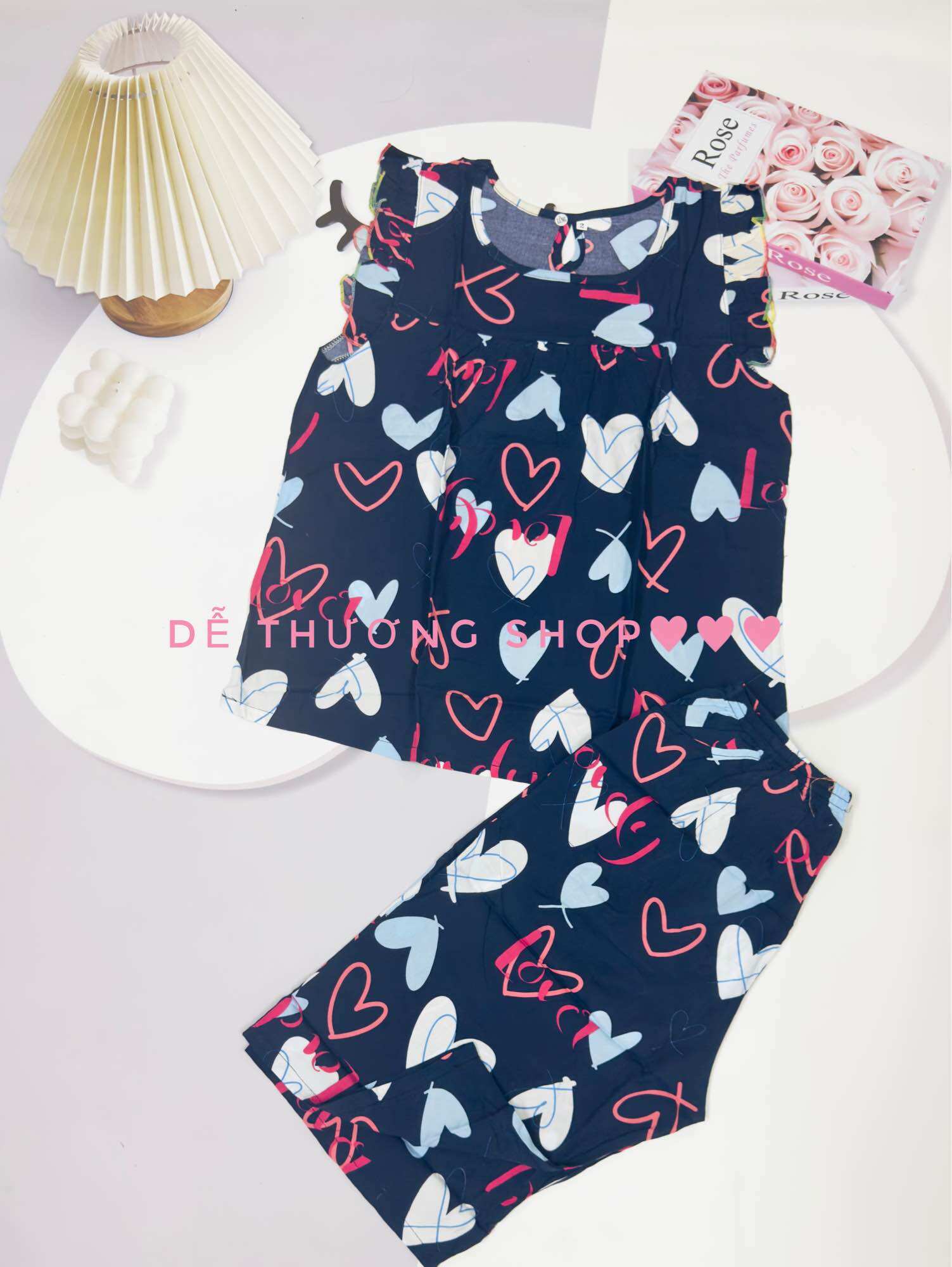 [HCM]Đồ bộ lửng mặc nhà tôn lanh size 2XL từ 53-60kg