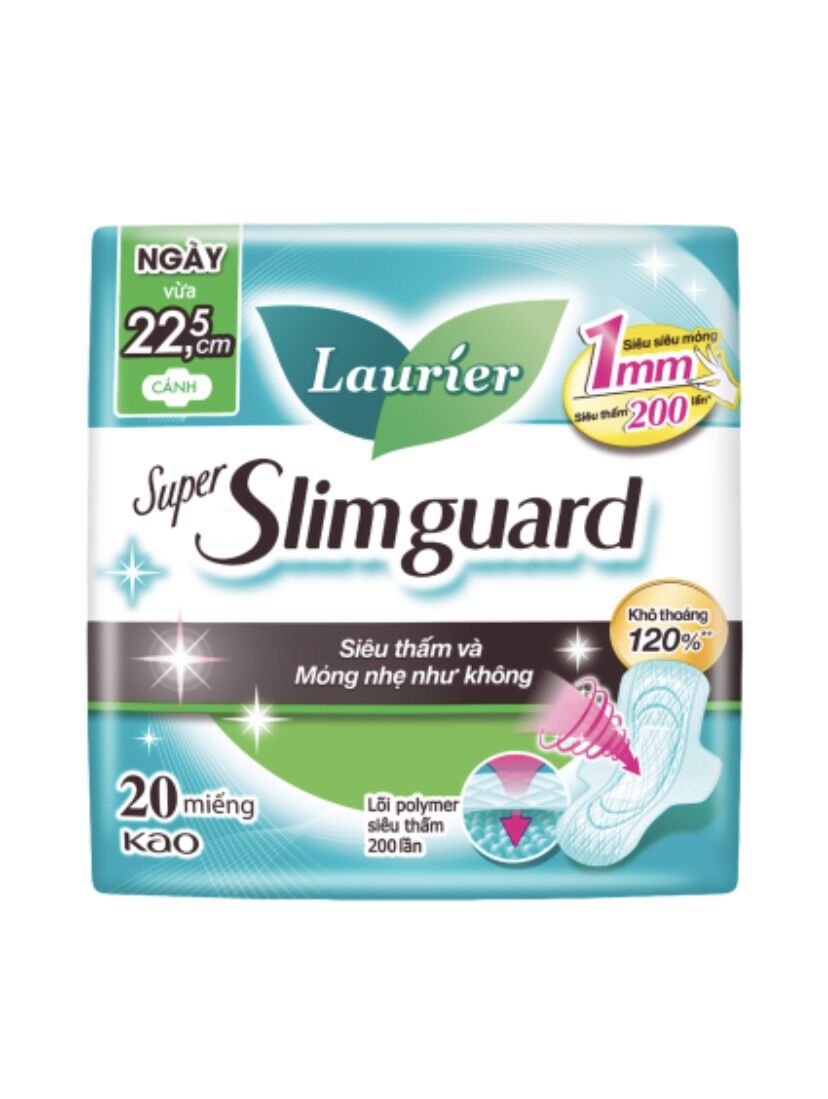 Laurier Super Slimguard Siêu Mỏng 1mm 22.5cm 20M