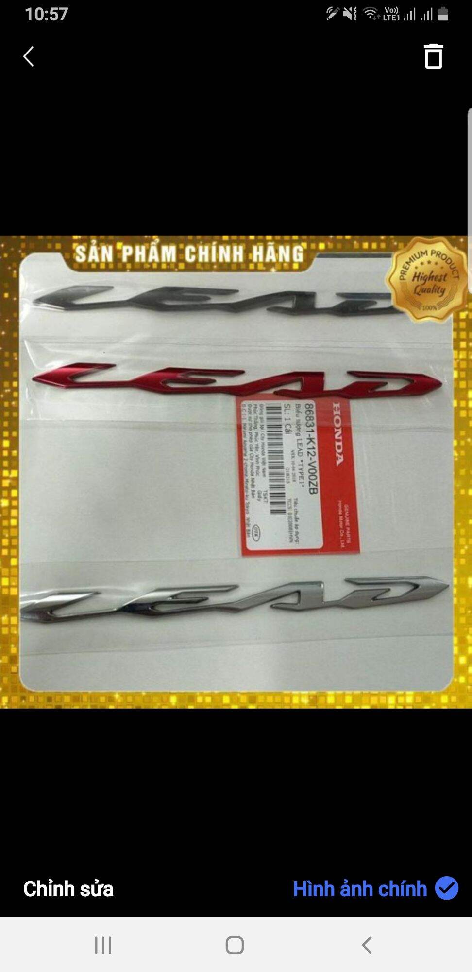 Tem ốp sườn Lead 125 2017-2022 ( Cái )