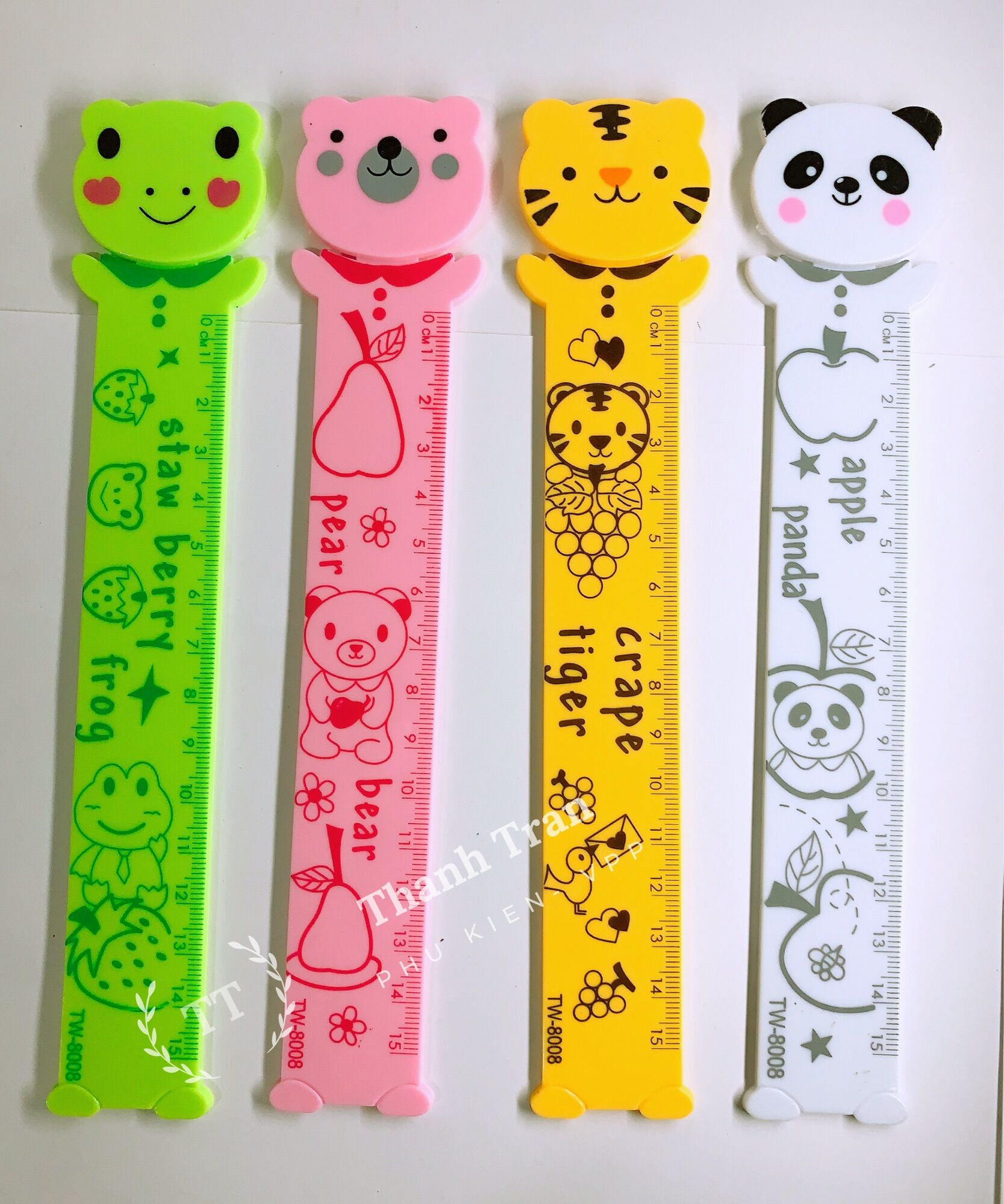 Thước kẻ hình thú 15cm
