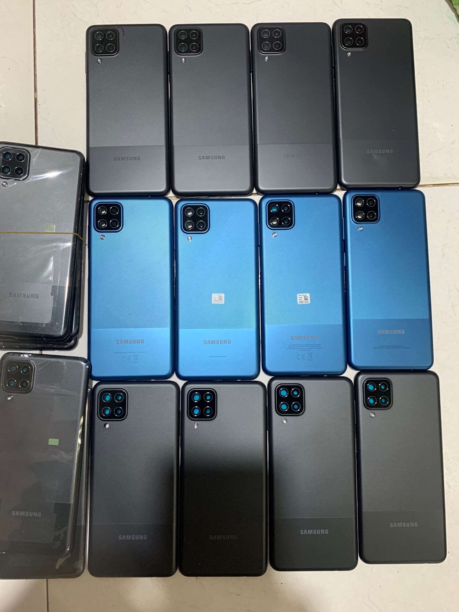 Bộ Vỏ nắp lưng sườn sam sung A12 loại xịn
