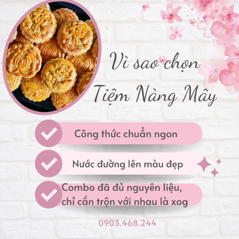 Set vỏ bánh trung thu bánh nướng