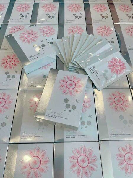 Hộp 10 miếng mặt nạ Collagen yến Rosebeauty