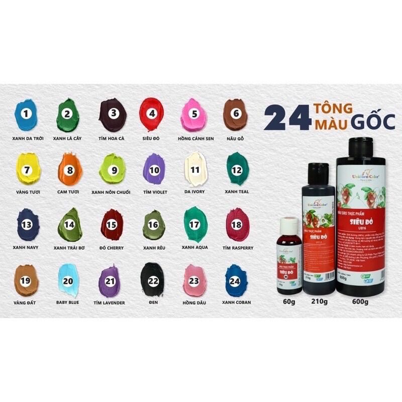 Set 24 chai màu 60g