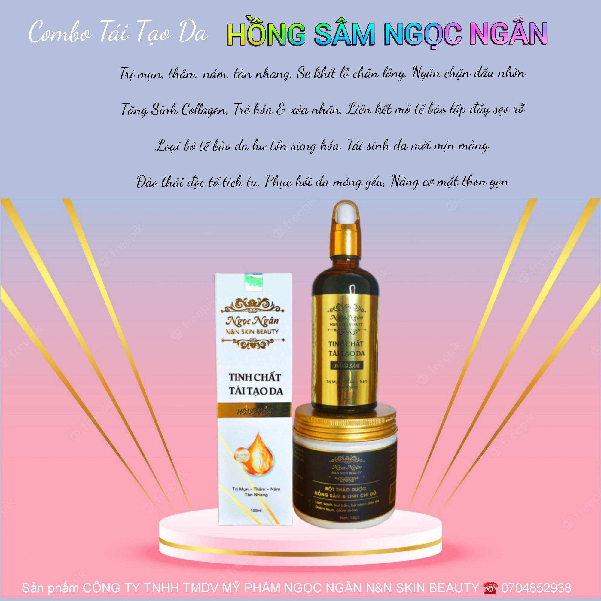 BỘ TÁI TẠO DA HỒNG SÂM NGỌC NGÂN