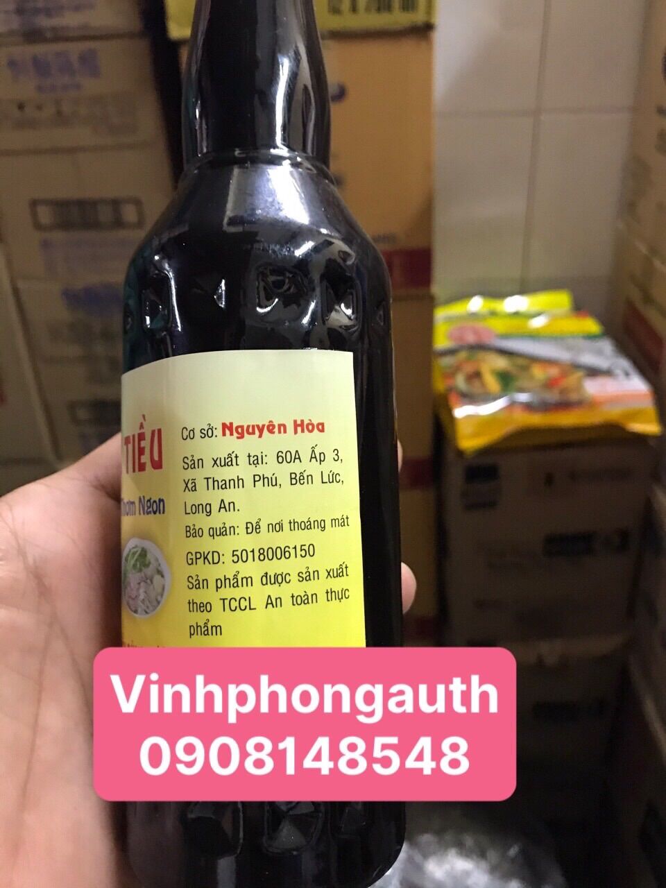 DẤM TIỀU NGUYÊN HOÀ 500ML