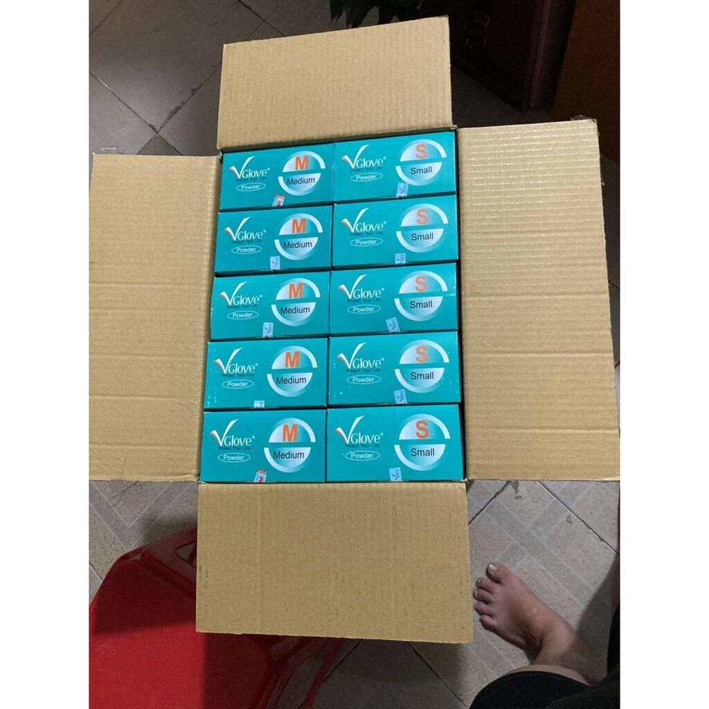 Găng tay cao su y tế có bột Vglove