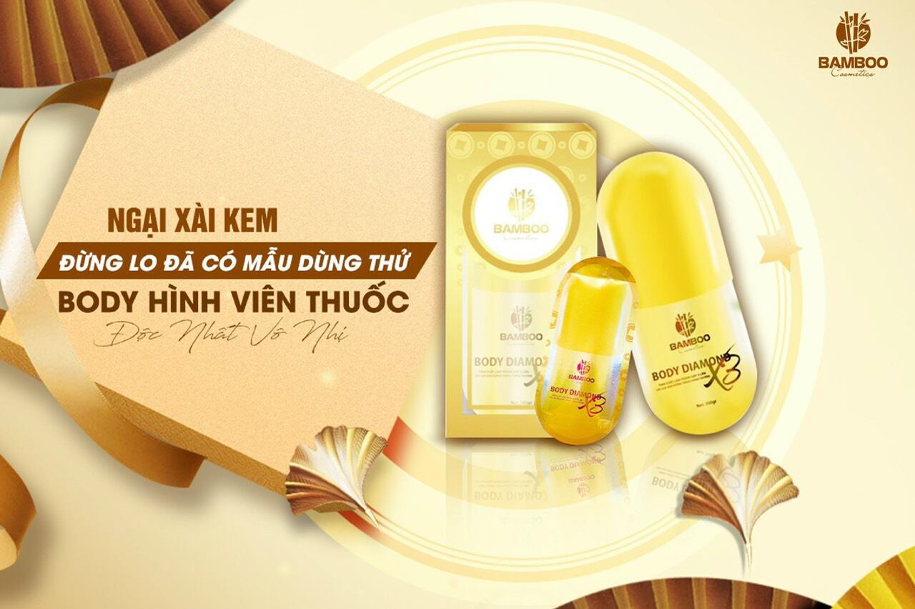 Mẫu thử Kem body trắng da siêu tốc Bamboo