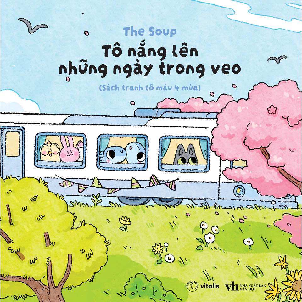 SÁCH TRANH TÔ MÀU 4 Mùa - Tô nắng lên những ngày trong veo (The Soup)