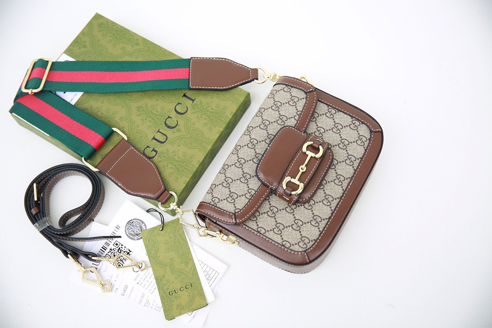 Túi đeo chéo horsebit 1955 mini spsl fuiibox thanh quân shop