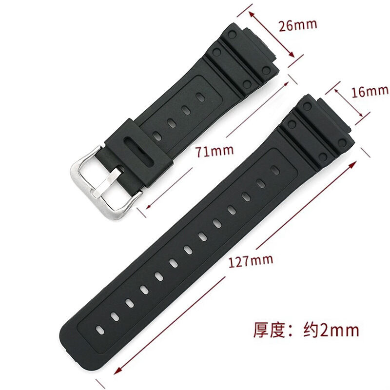 Moda MR NENG Dây đeo cao su nhựa silicon cho dây đeo đồng hồ mặt vuông nhỏ G-SHOCK DW5600/G-5600/GWM