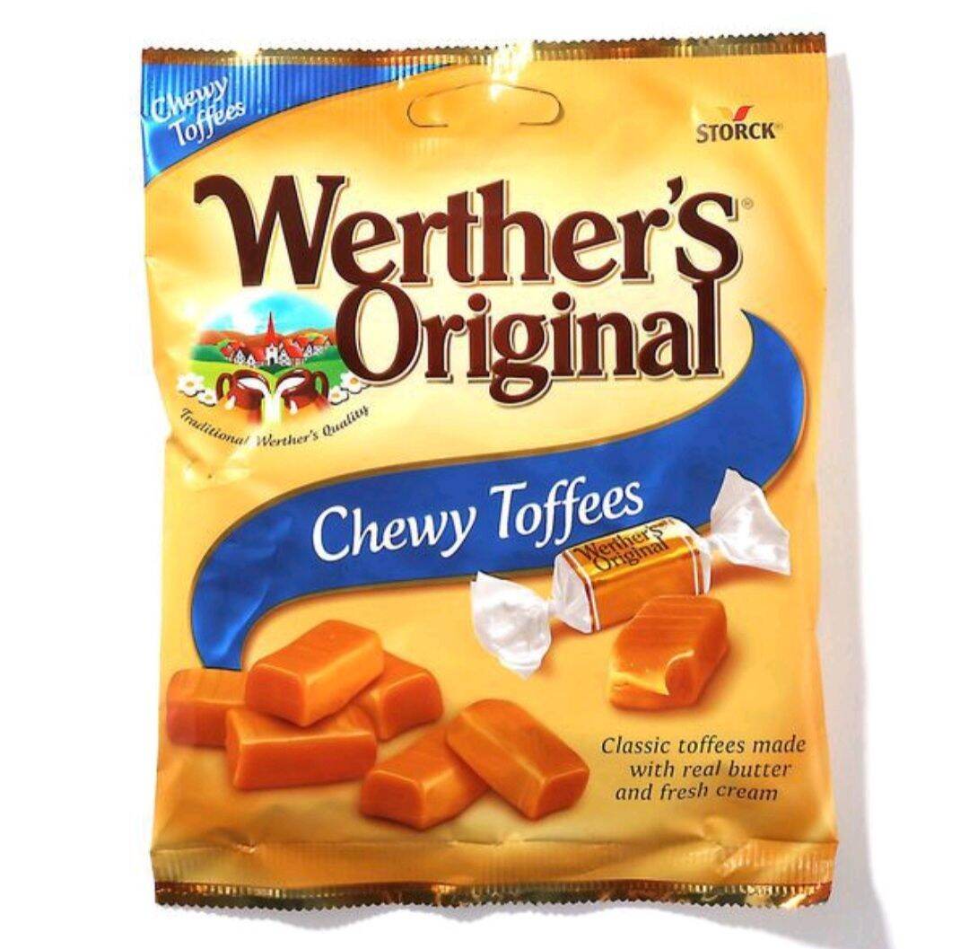 Kẹo caramen mềm chewy toffee hiệu Werther s Original 80g