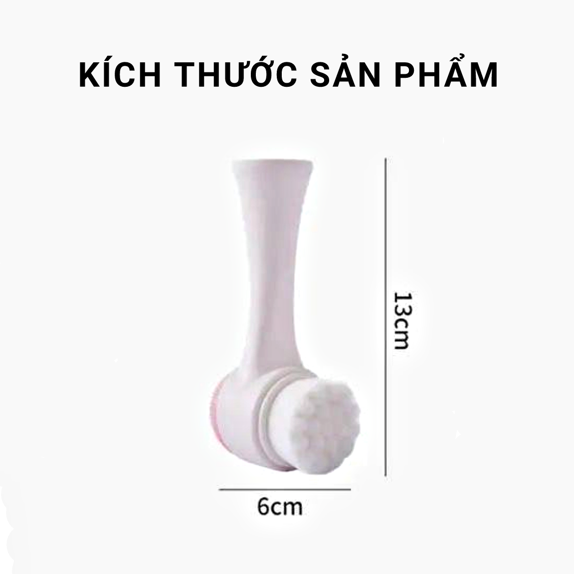 Cọ Rửa Mặt Massage Hai Đầu Hàn Quốc