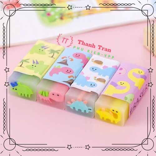 Gôm thỏi hình khủng long (giao màu ngẫu nhiên)