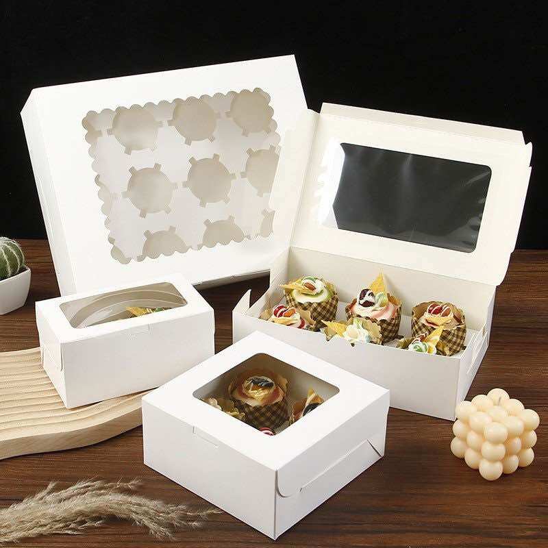 Hộp giấy đựng cupcake 2-4-6-12 bánh