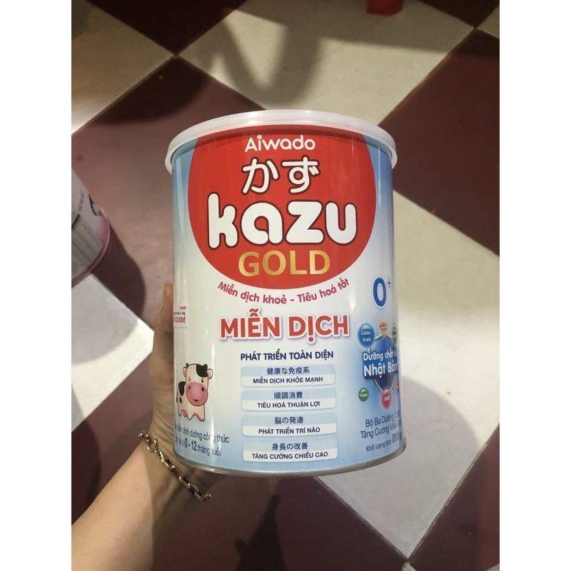 Tặng bộ trồng cây - sữa bột Kazu gold miễn dịch số 0 810g