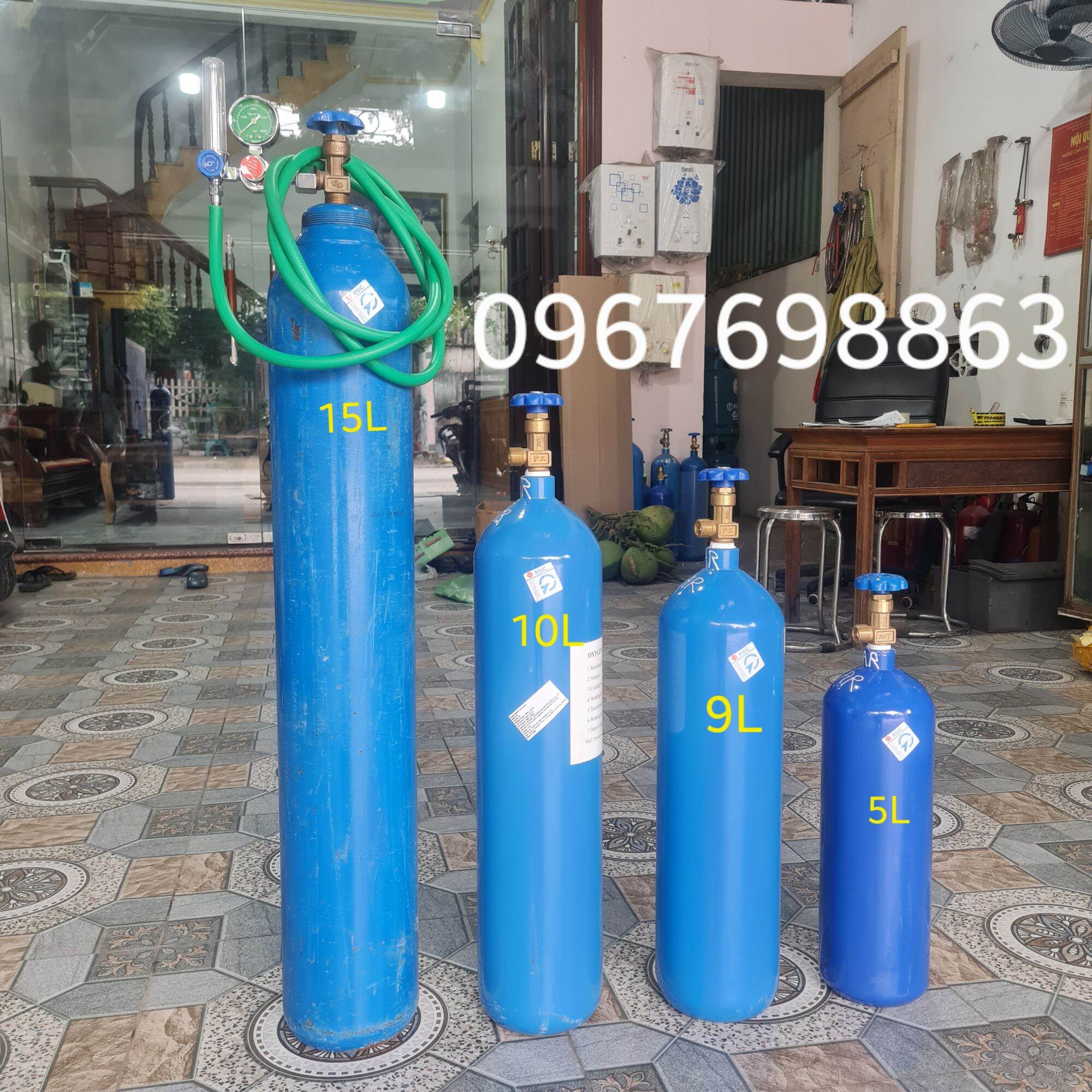 Argon Gas Tank for Tig Welding 5 Liter Complete Set