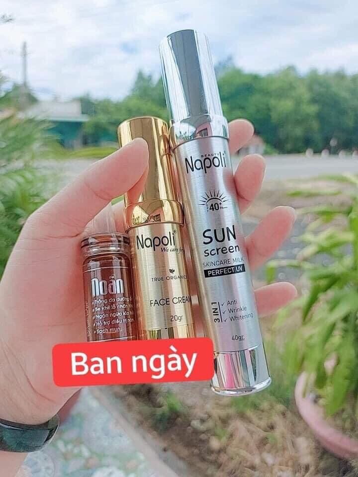 Kem chống nắng+kem face sữa 20g+noãn thực vật