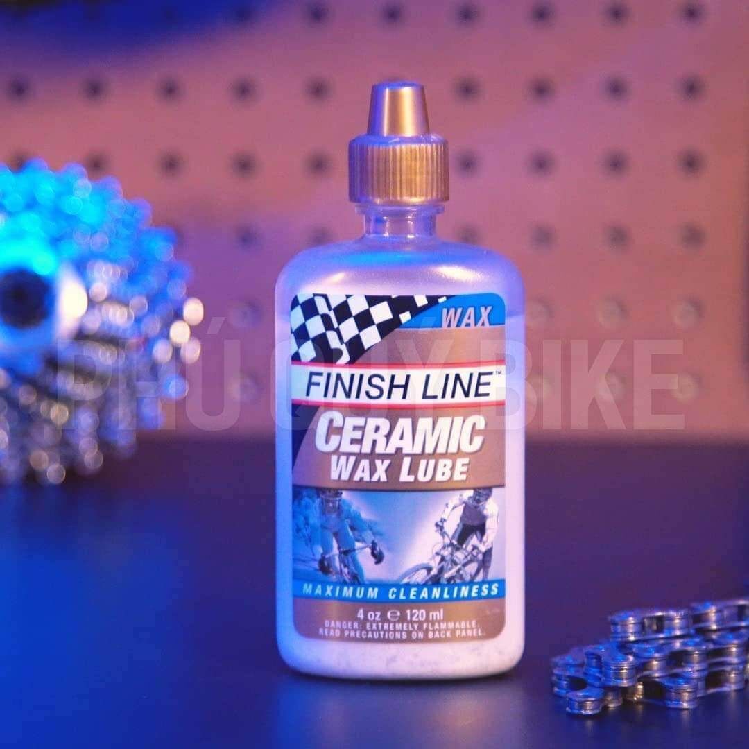 Dầu tra sên xích xe đạp ceramic wax finish line 120ml