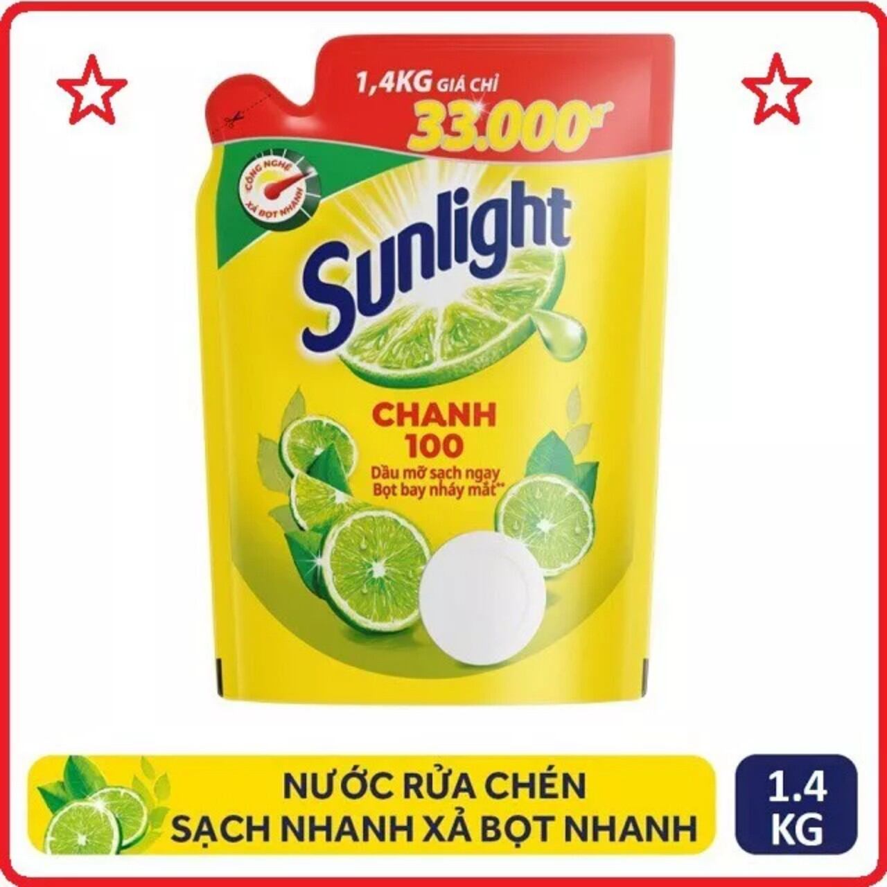Nước rửa chén sunlight chanh 1,4kg
