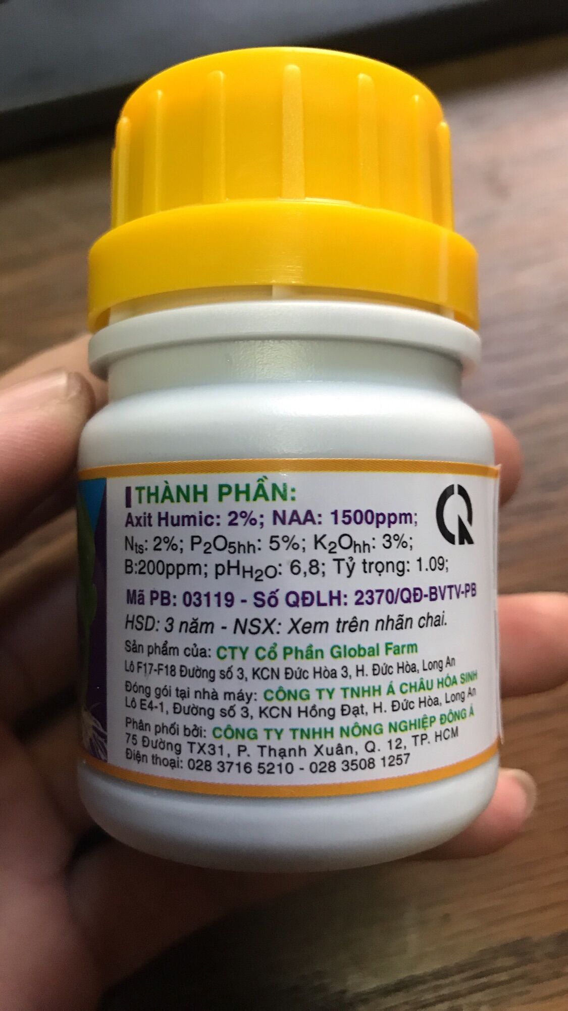 Phân bón VK Humat cho lan