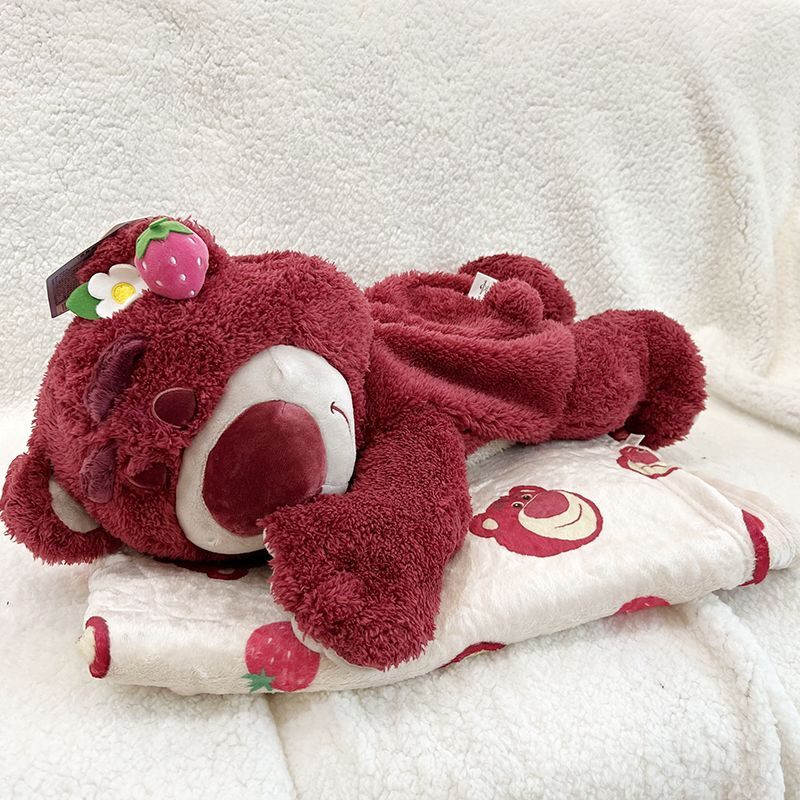 [Chính hãng Disney - Full Tag] Gấu bông Lotso kèm mền đắp dễ thương