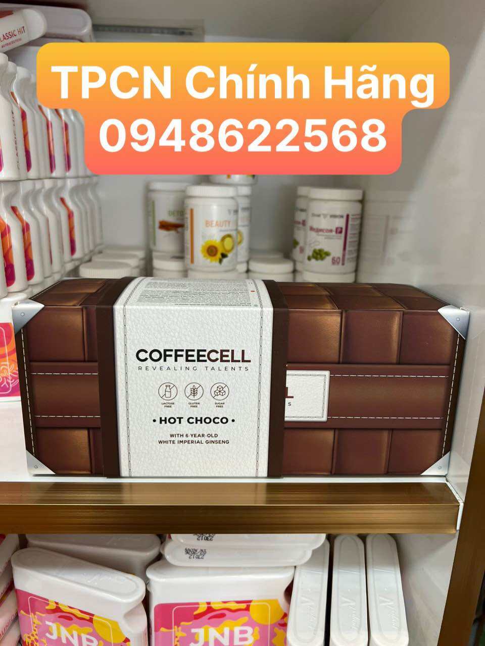 Cà phê COFFEECELL Hot Socola Nhân Sâm Hoàng Đế Hương Vị Đậm Đà Giảm Căng Thẳng Cải Thiện Tâm Trạng