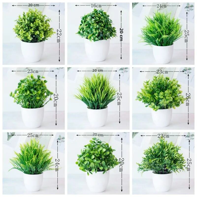 1 Cái Cây Cảnh Xanh Nhân Tạo Cây Nhỏ Trong Nồi Hoa Giả Nhà Khách Sạn Vườn Trang Trí Vật Trang Trí Nh