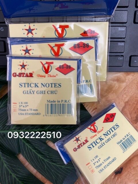 Giấy note ghi chú gstar đủ size