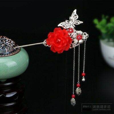 [HCM]Trâm cài tóc hoa hồng