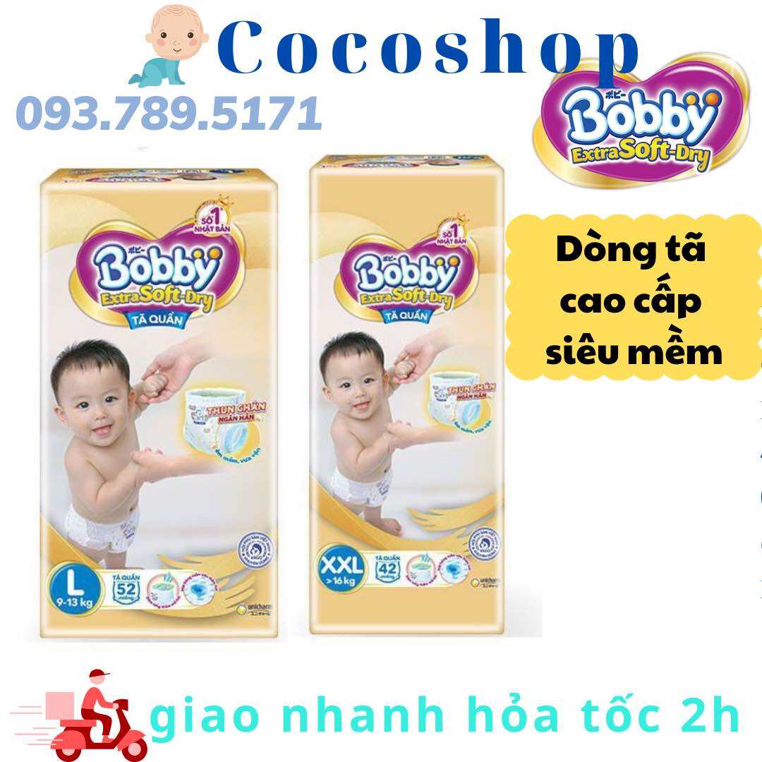 [ CHÍNH HÃNG] TÃ QUẦN BOBBY EXTRA SOFT DRY CAO CẤP SIZE M60/ L52| XL44/ XXL42