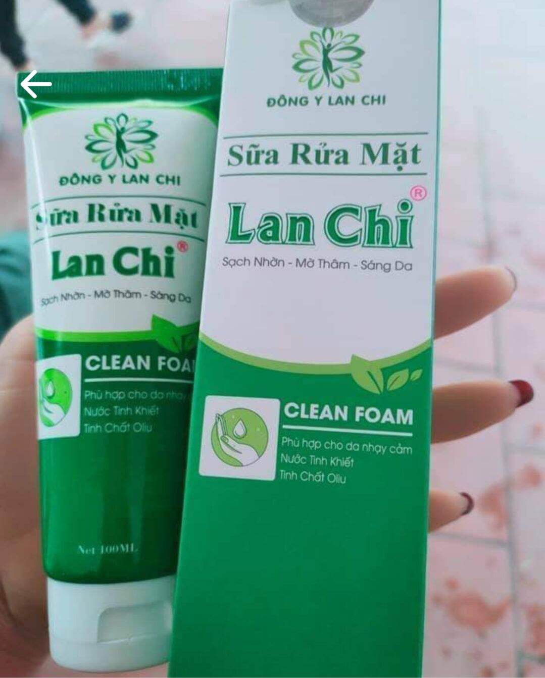 Sữa rửa mặt Lan Chi _  sạch nhờn, sáng da, mờ thâm, giảm mụn