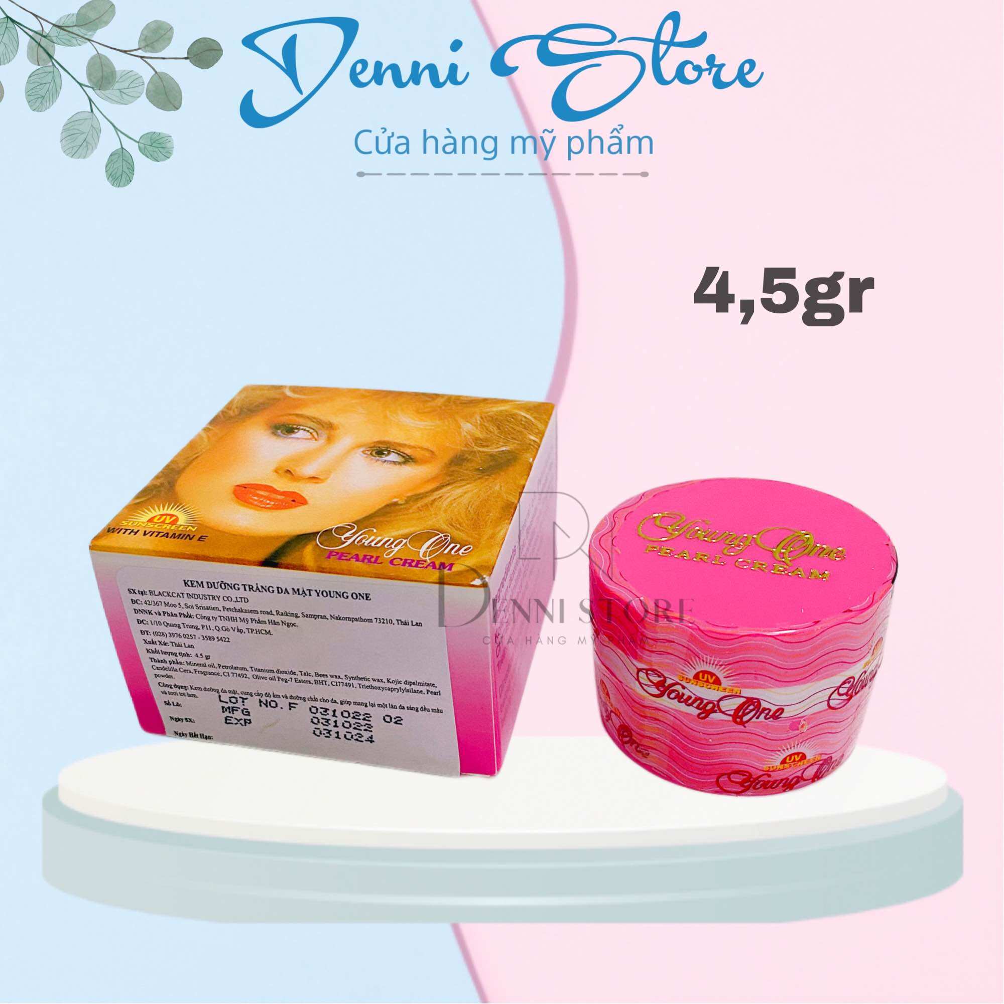 Kem dưỡng trắng da cô gái tóc xù Young One thái 4.5g