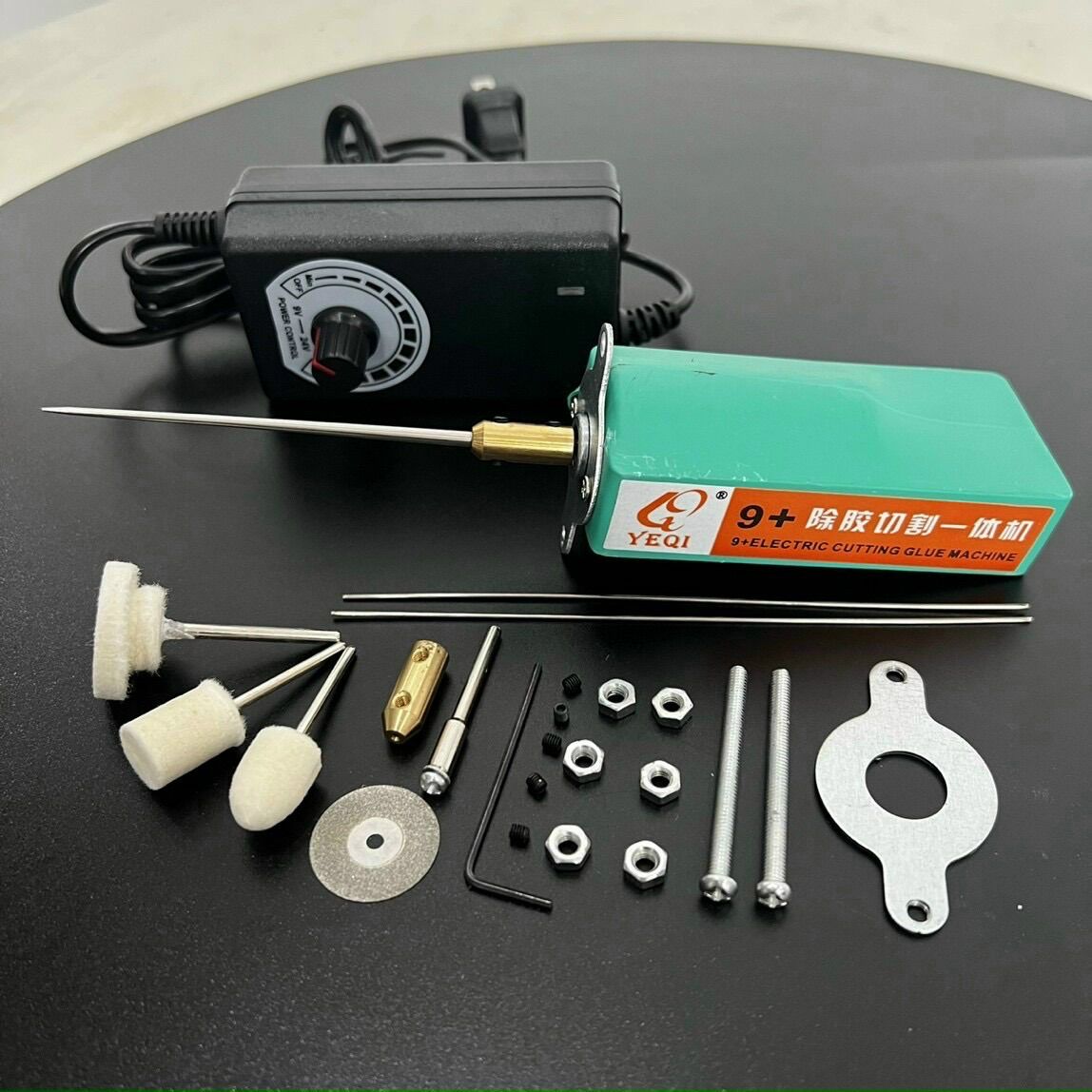 Máy quấn keo OCA 9+ kèm các đầu mài, cắt, đánh bóng