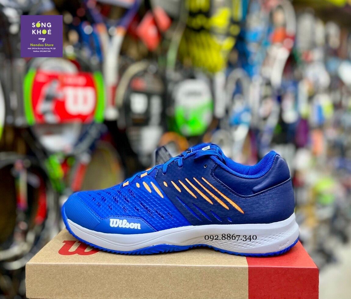 Giày tennis Wil.son chính hãng Kao blue coms 3.0 mới nhất 2022
