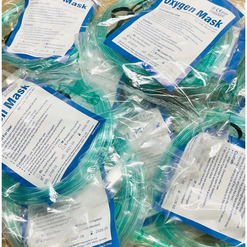 Mặt nạ oxy hỗ trợ thở, mask thở Oxygen