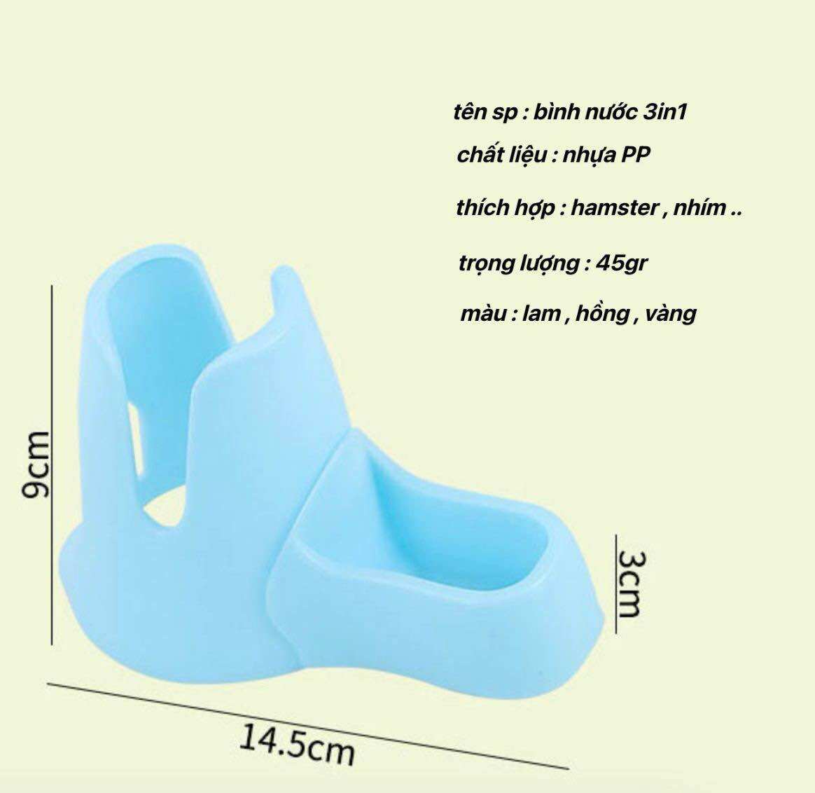 Đế bình nước , đế bình 2in1 cho hamster