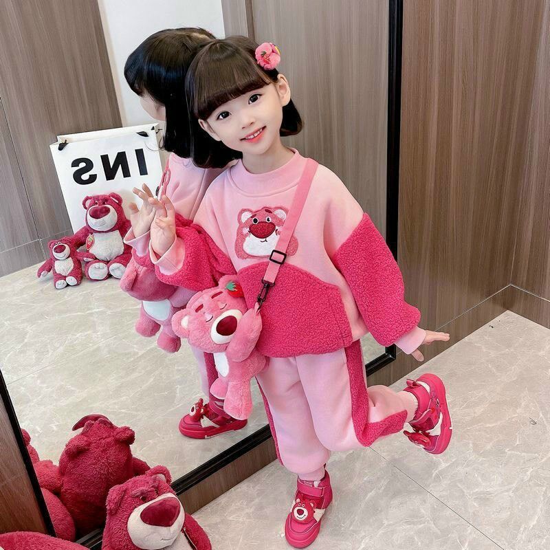 Túi đeo chéo gấu bông dâu tây cho bé