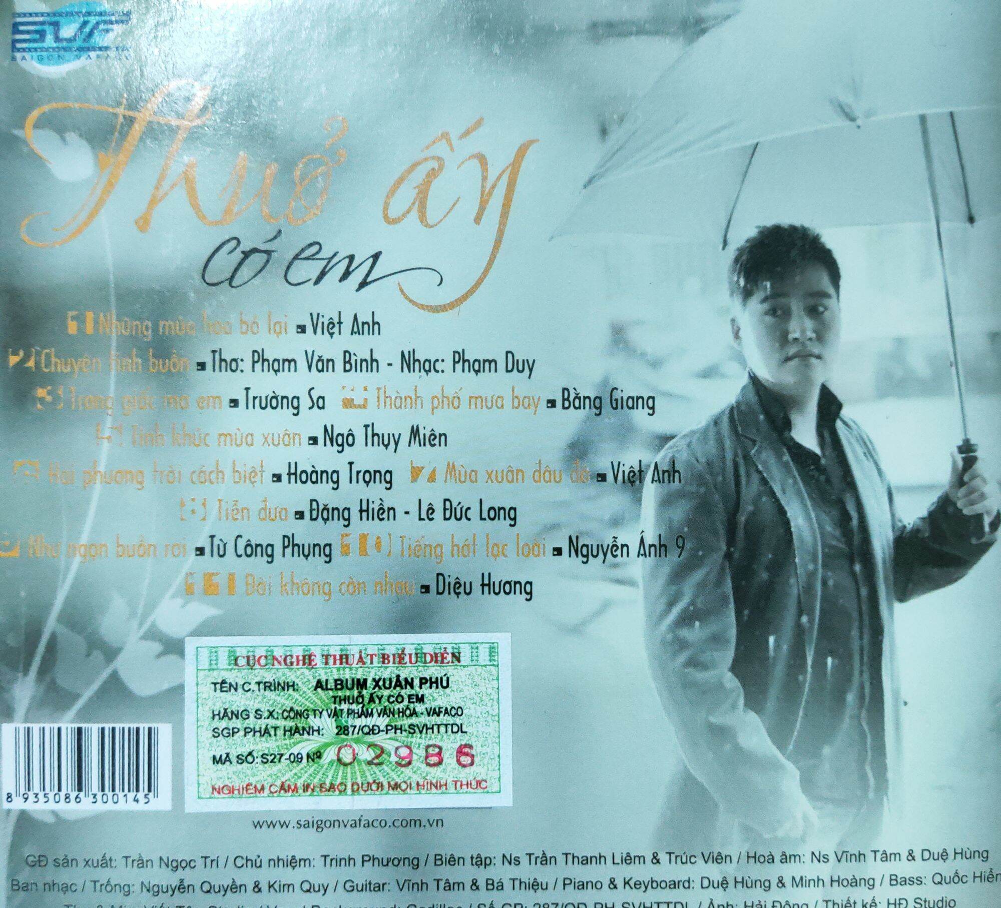 [HCM]Đĩa CD - Ca sĩ Xuân Phú - Thuở ấy có em