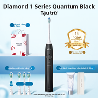 Bộ đôi bàn chải điện Philips Sonicare DiamondClean, quà tặng lý tưởng cho cặp đôi, công nghệ sóng âm, nhiều chế độ, hộp sạc du lịch