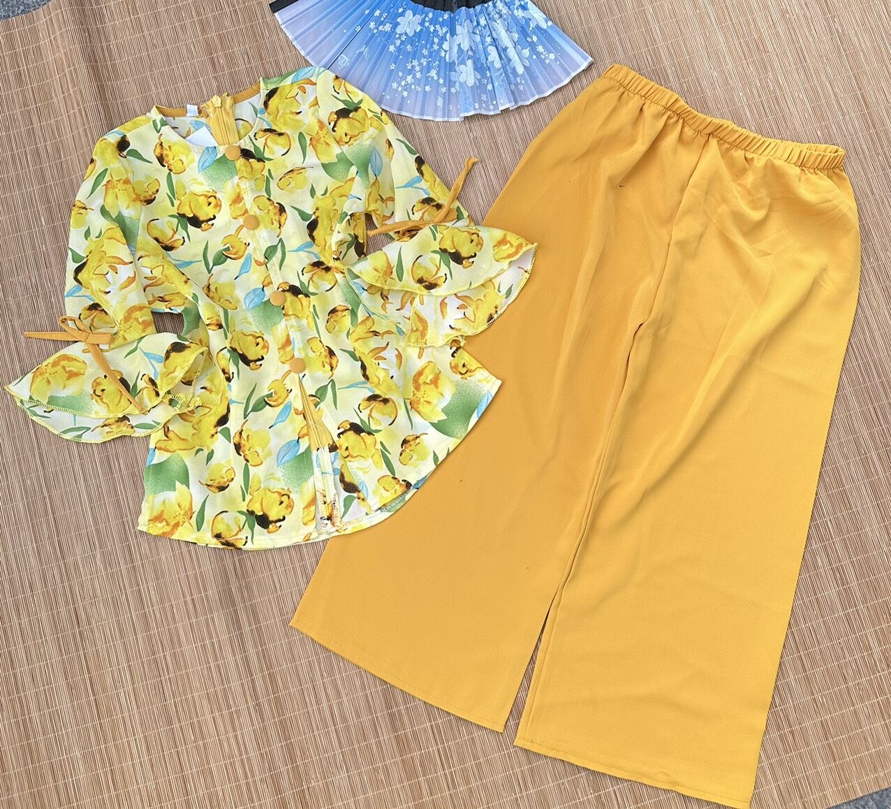 Bộ bà ba cho bé gái/ Sét bà ba cho bé Chất lụa mango loại 1