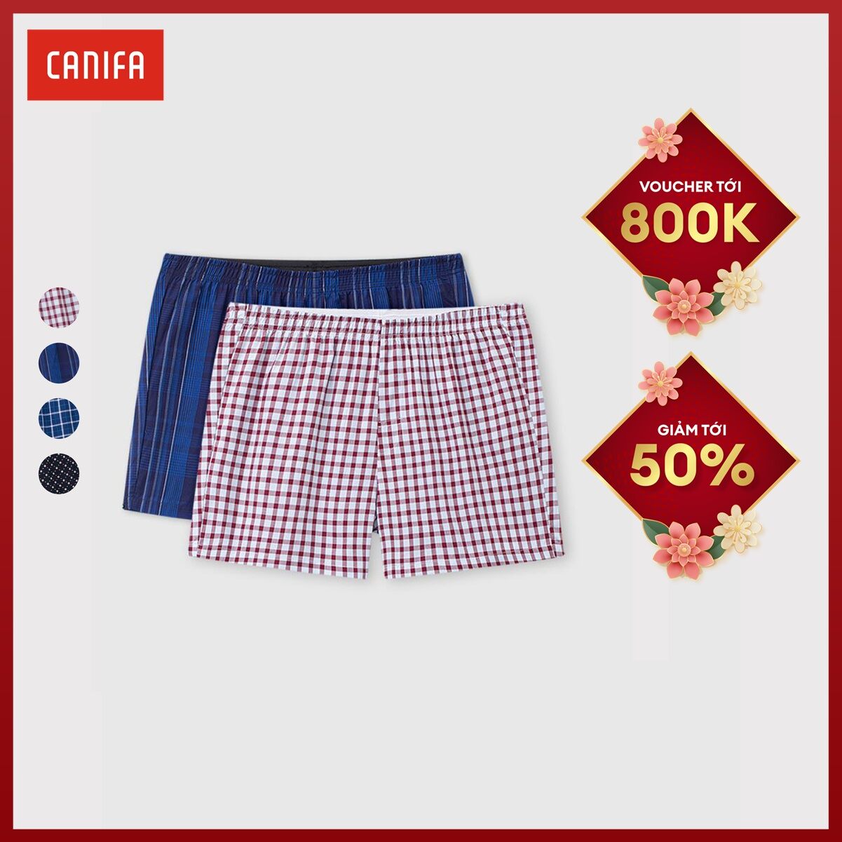 [25-29.6 GIẢM TỚI 50%] Combo 2 quần mặc nhà nam CANIFA 8LA24A004