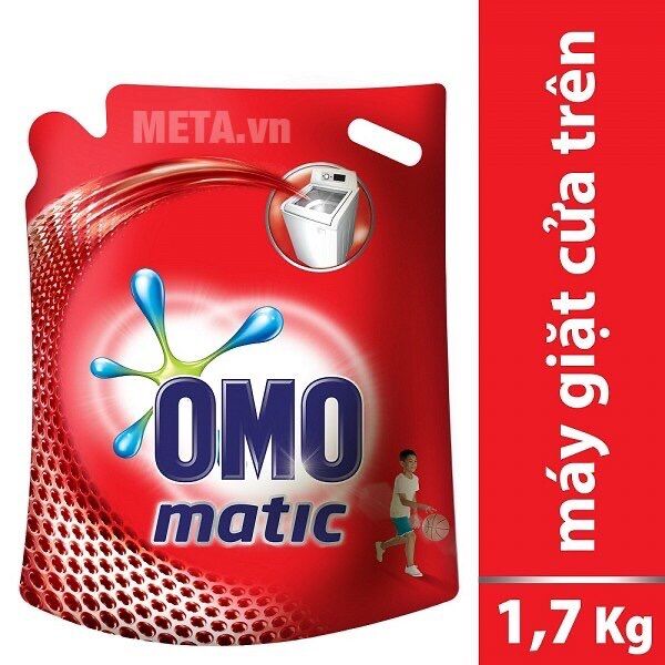 Nước giặt omo matic cửa trên túi 1.7kg