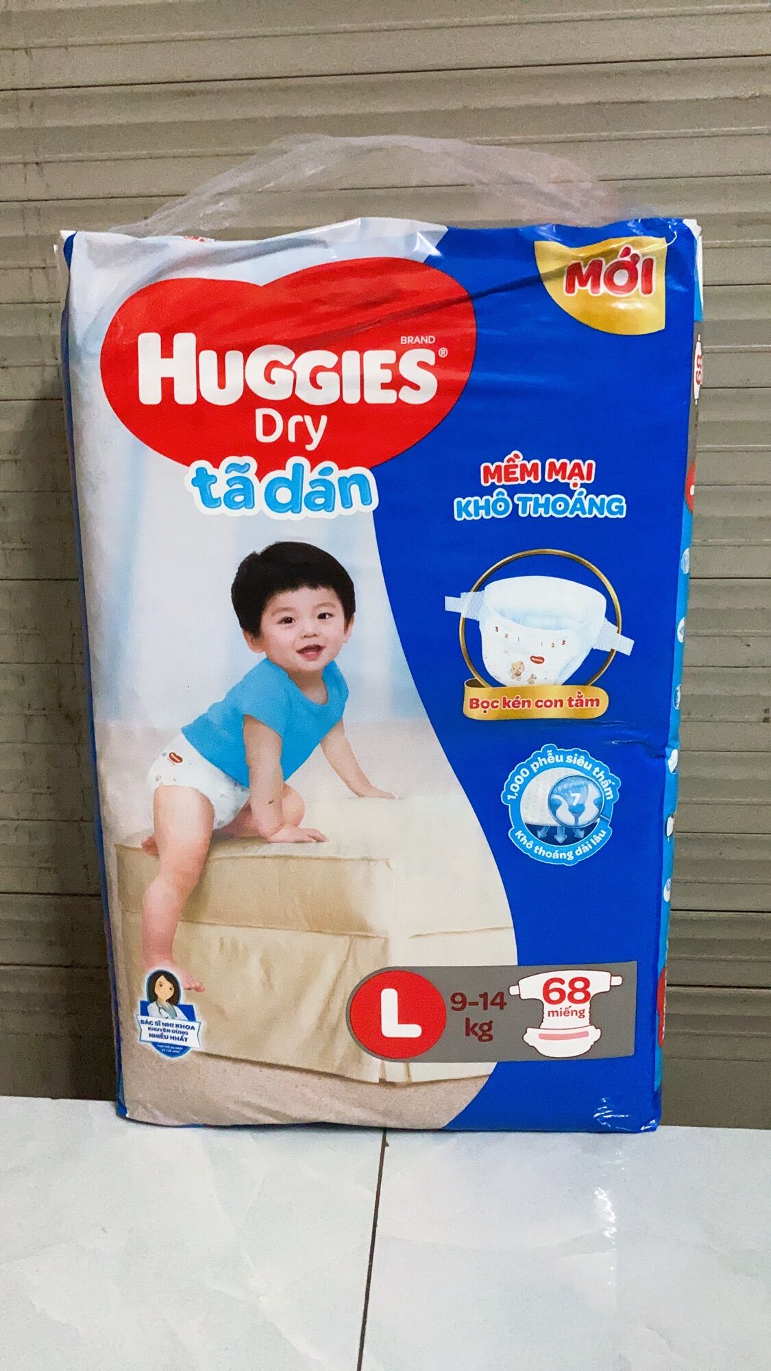 [HCM]Tả dán Huggies size L68